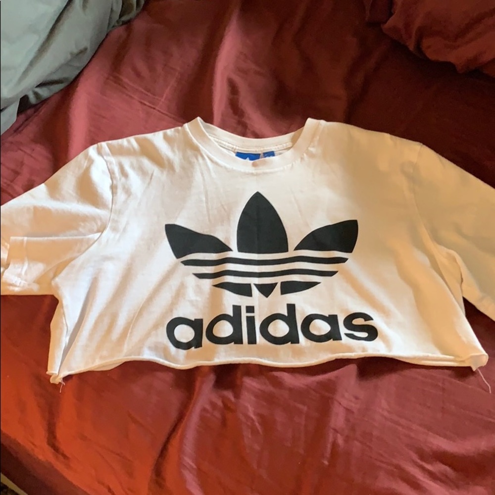 Adidas Logo Crop Tee